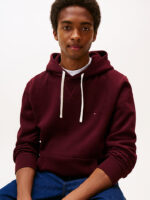 Felpa Con Cappuccio Uomo In Pile Tommy Hilfiger Bordeaux art. MW0MW39997 XIH - immagine 2