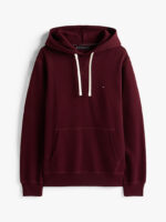 Felpa Con Cappuccio Uomo In Pile Tommy Hilfiger Bordeaux art. MW0MW39997 XIH - immagine 5