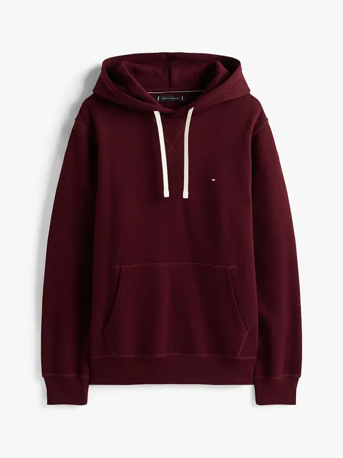 Felpa Con Cappuccio Uomo In Pile Tommy Hilfiger Bordeaux art. MW0MW39997 XIH, foto 5 di 5