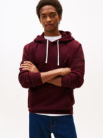 Felpa Con Cappuccio Uomo In Pile Tommy Hilfiger Bordeaux art. MW0MW39997 XIH