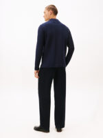 Polo Manica Lunga in Jacquard Uomo Blu Tommy Hilfiger art. MW0MW40292 DW5 - immagine 4