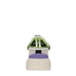 Sneakers Ghoud Donna Tyre Low In Pelle Bianca e Dettagli Verdi  art. TYLW SP01 - immagine 2