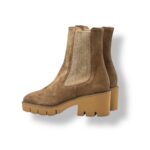 Tronchetto Beatles Luca Grossi In Camoscio Beige Farro Con Elastico In Tinta H 6 cm art. H616T - immagine 4