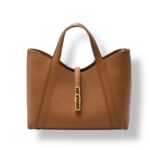 Borsa A Mano Media Furla In Pelle Cuoio Brandy art. Furla Goccia S Tote WB01789 BX3353 RY000