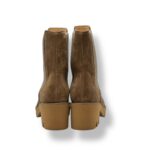 Tronchetto Beatles Luca Grossi In Camoscio Beige Farro Con Elastico In Tinta H 6 cm art. H616T - immagine 5