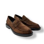 Macassino Uomo Enry Hobb's In Camoscio Marrone Fondo Daynite Ultralight Art. 22937 Cortina Chocolate - immagine 2