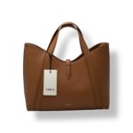 Borsa A Mano Media Furla In Pelle Cuoio Brandy art. Furla Goccia S Tote WB01789 BX3353 RY000 - immagine 4