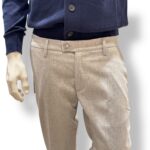 Pantalone Uomo In Lana Re Hash Grigio Chiaro Art. Mucha P24910G 3262 GRCH - immagine 2