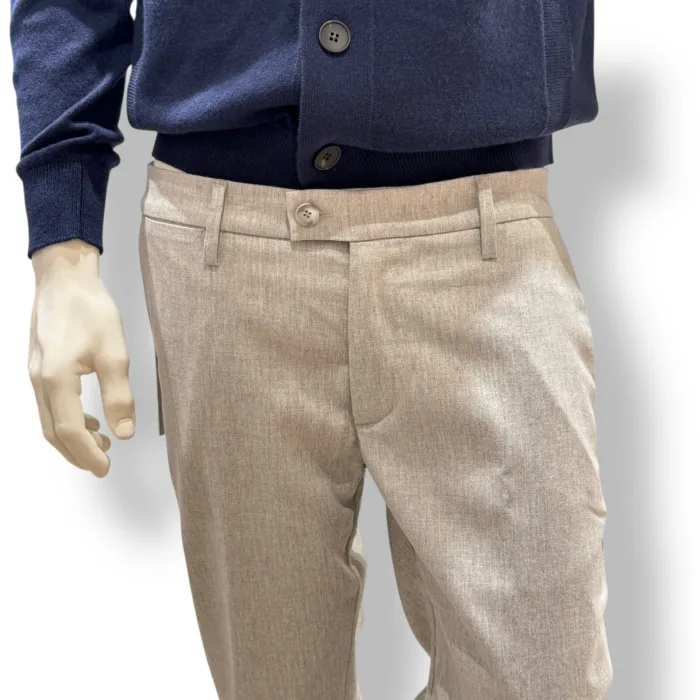 Pantalone Uomo In Lana Re-Hash Grigio Chiaro Art. Mucha P24910G 3262 GRCH, foto 2 di 2