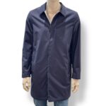 Cappottino Reversibile Double Face Uomo Richard Smith in Nylon Loro Piana Blu e Puro Cashmere Grigio Chiaro Art Apollo