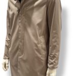 Cappottino Reversibile Double Face Uomo Richard Smith in Nylon Loro Piana Tortora e Puro Cashmere Blu Art Apollo - immagine 3
