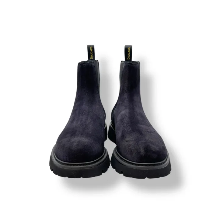 Stivaletto Beatles Uomo Doucal's In Camoscio Blu Art. DU3088GOTEUF024NB00, foto 3 di 5
