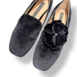Friulane Twentyfourhaitch In Velluto Nero Con Accessorio Amovibile art. Acrux Nero - immagine 5
