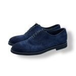 Francesina Uomo Barrett Oxford In Camoscio Blu Fondo Gomma cod. 222U013.7 - immagine 3
