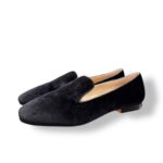 Friulane Twentyfourhaitch In Velluto Nero Con Accessorio Amovibile art. Acrux Nero - immagine 4