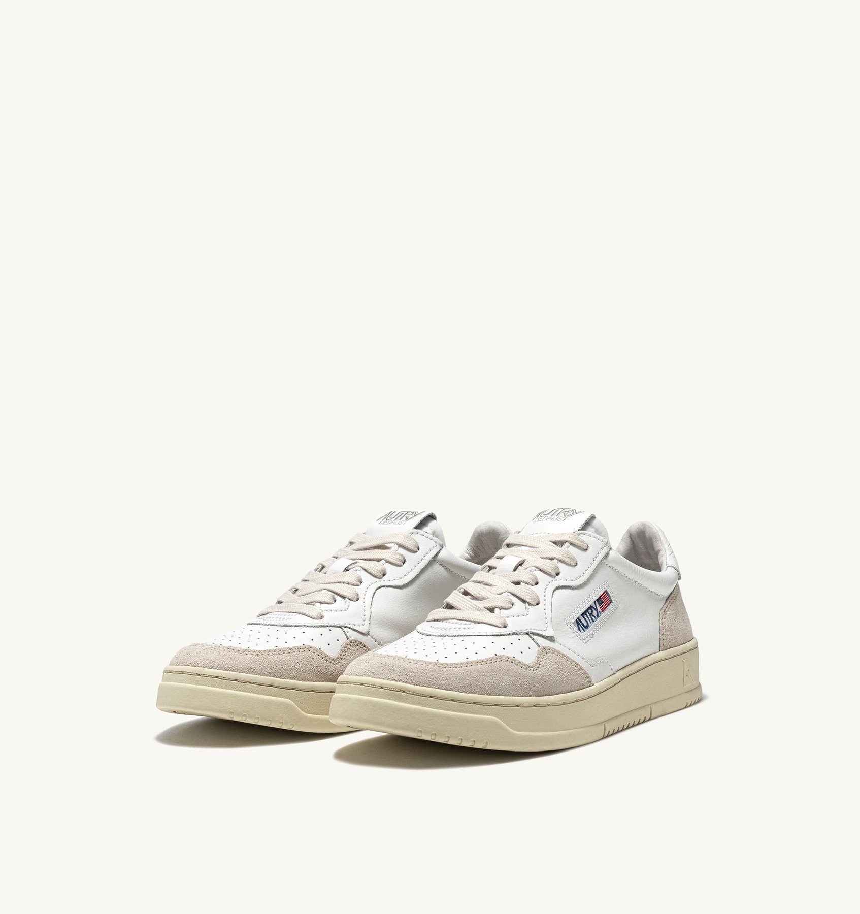 Sneakers Autry Donna in Pelle e Camoscio con Spoiler Bianco art. AULW LS33 - immagine 2