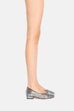 Ballerina Twentyfourhaitch In Velluto Nero Con Pattern Specchietti art. Syrma Nero - immagine 5