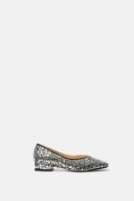 Ballerina Twentyfourhaitch In Velluto Nero Con Pattern Specchietti art. Syrma Nero