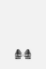 Ballerina Twentyfourhaitch In Velluto Nero Con Pattern Specchietti art. Syrma Nero - immagine 4