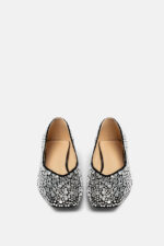 Ballerina Twentyfourhaitch In Velluto Nero Con Pattern Specchietti art. Syrma Nero - immagine 2
