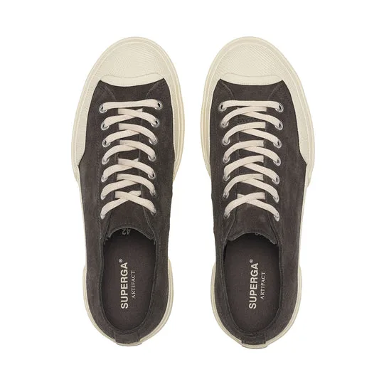 Sneakers Superga Uomo in Camoscio Grigio art. 2432 Works Suede Flesh Out Grey, foto 4 di 5