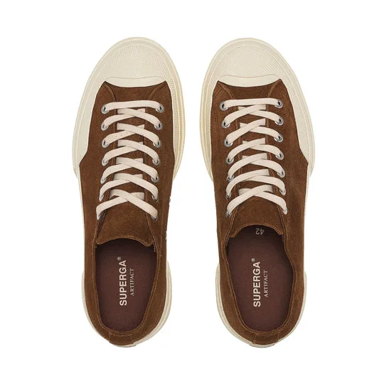 Sneakers Superga Uomo in Camoscio Cammello art. 2432 Works Suede Flesh Out Brown, foto 4 di 5