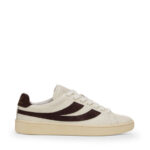 Sneakers Superga Uomo in Pelle Bianca e Camoscio Verde art. 4833 Lendl White Avorio Leef Green