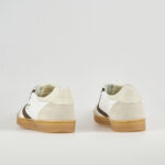 Sneakers Valsport in  Pelle Bianca e Camoscio Beige Art Olimpia Leather Suede Sigaro - immagine 2