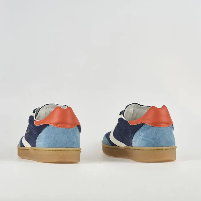 Sneakers Valsport in Camoscio Blu e Azzurro Art Olimpia Suede Niagara, foto 2 di 3