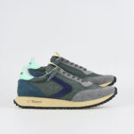 Sneakers Valsport in Camoscio Grigio e Nylon Verde Art Start Nylon Vintage Ionio