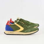 Sneakers Valsport in Camoscio e Nylon Verde Art Start Nylon Vintage Jelly