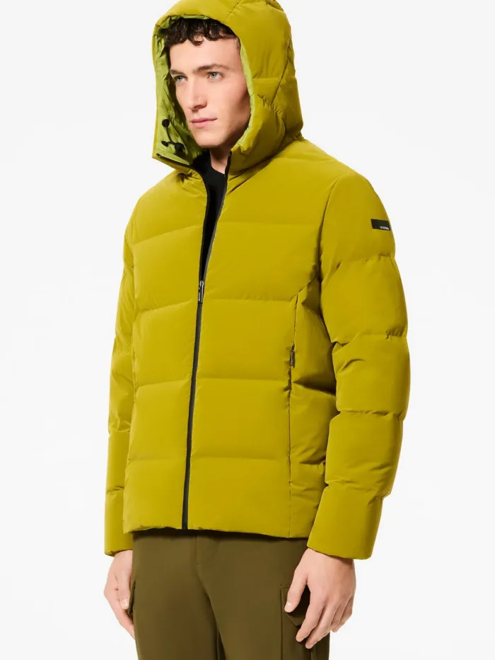 Giubbino Bomber Verde Uomo RRD SuperDuck! Tubic 14 Hood Zip Soft Jacket Art. W25027 Col 90, foto 2 di 5