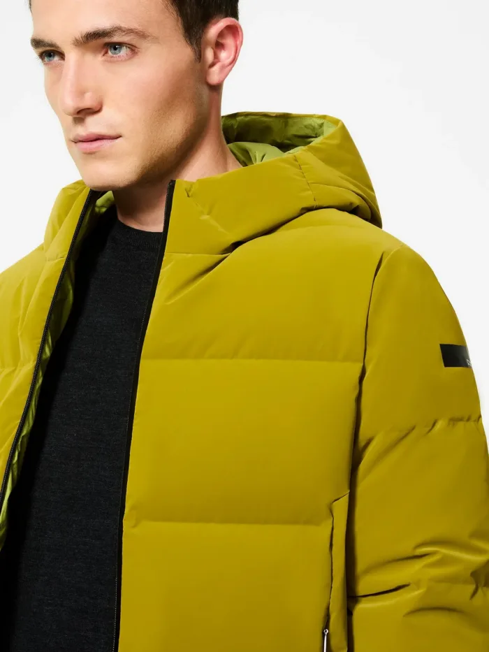 Giubbino Bomber Verde Uomo RRD SuperDuck! Tubic 14 Hood Zip Soft Jacket Art. W25027 Col 90, foto 5 di 5