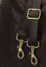Borsa Campomaggi a spalla Luana Moro in Pelle di vacchetta tinto in capo con Borchie art. C041810ND X0007 C1501 - immagine 4