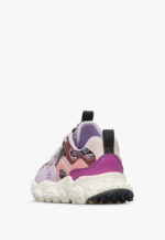 Sneakers Flower Mountain For Naturino Kids in Pelle Lilla e Nylon Floreale art. Yamano 3 Junior 1B11 - immagine 3