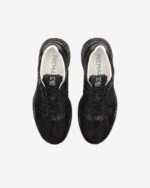 Sneakers Premiata Donna in Camoscio e Pelle Nera, Fondo Strass art. Mased 7094 - immagine 5