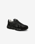 Sneakers Premiata Donna in Camoscio e Pelle Nera, Fondo Strass art. Mased 7094 - immagine 2