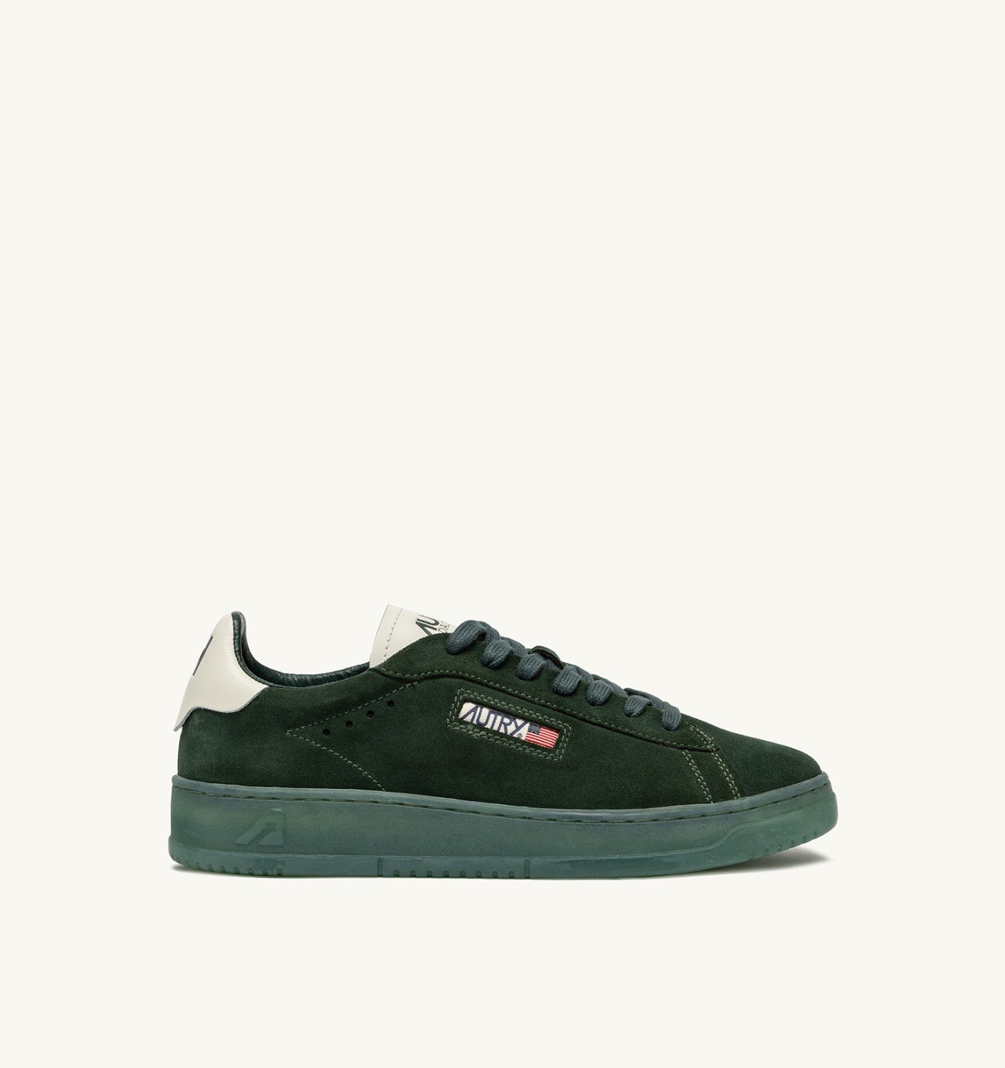 Sneakers Autry Uomo in Camoscio Verde e Suola in Tinta art. ADLM UE12 - immagine 1