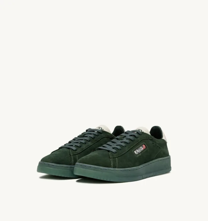 Sneakers Autry Uomo in Camoscio Verde e Suola in Tinta art. ADLM UE12, foto 3 di 5