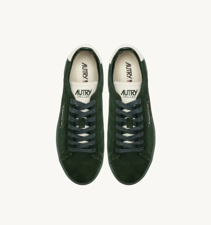 Sneakers Autry Uomo in Camoscio Verde e Suola in Tinta art. ADLM UE12, foto 5 di 5