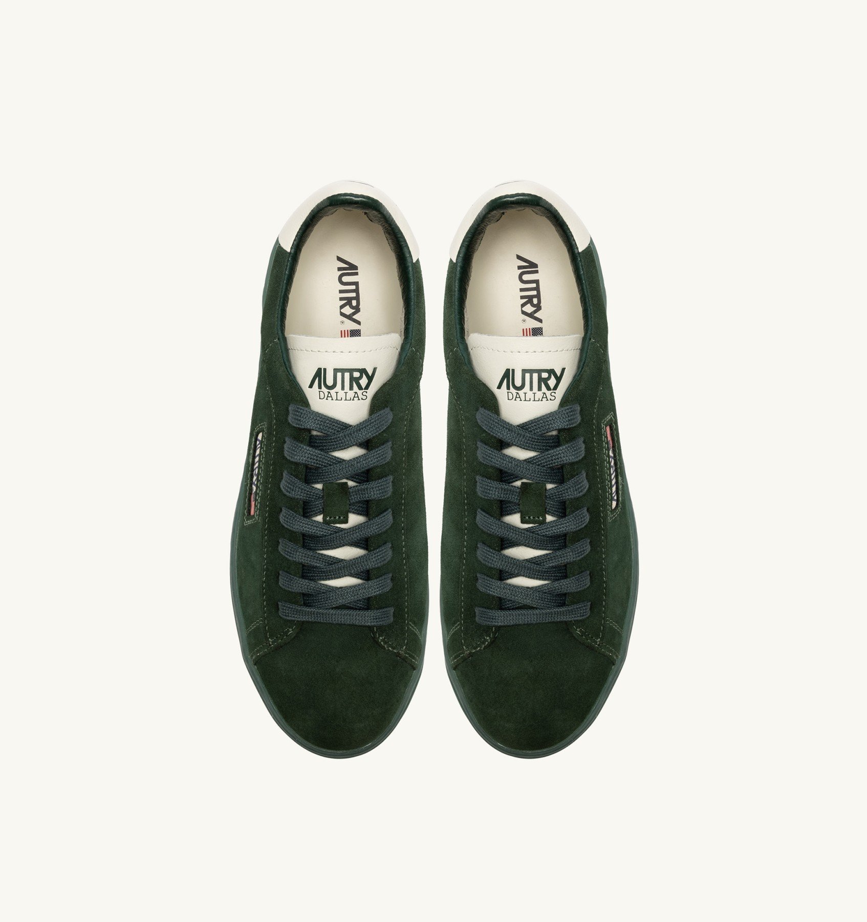 Sneakers Autry Uomo in Camoscio Verde e Suola in Tinta art. ADLM UE12 - immagine 5