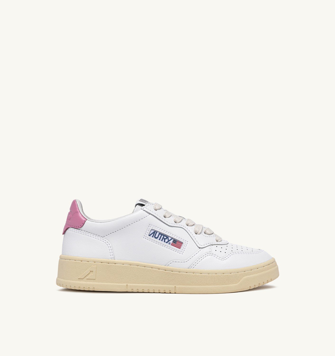 Sneakers Autry Donna in Pelle con Spoiler Rosa art. AULW LL88 - immagine 1