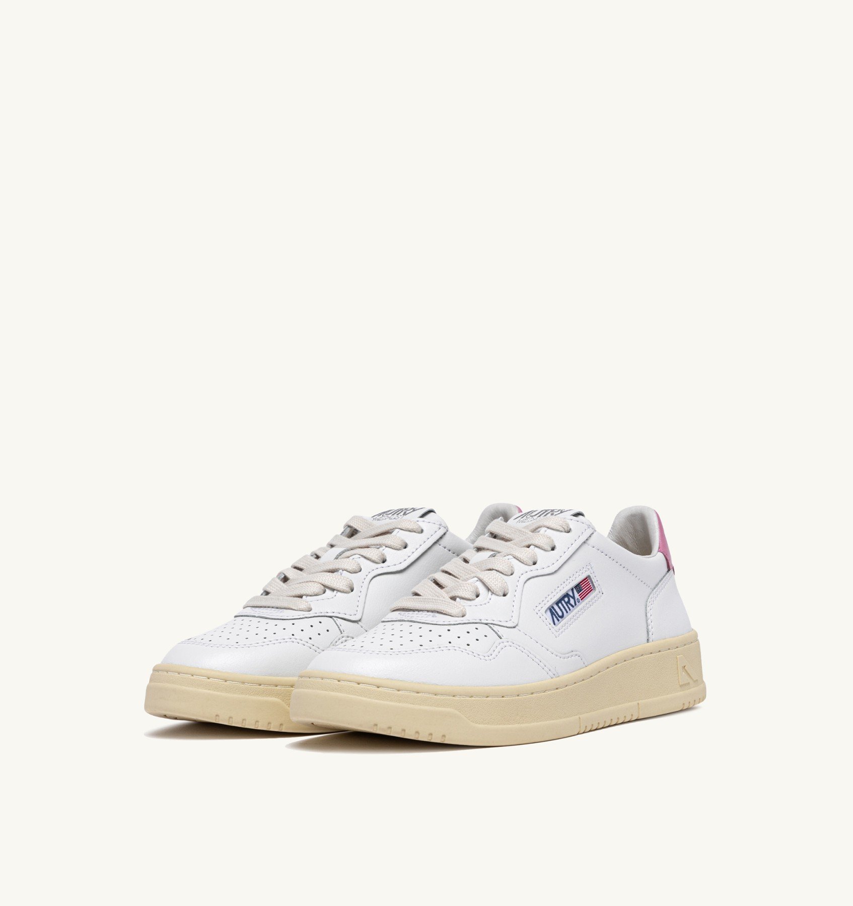 Sneakers Autry Donna in Pelle con Spoiler Rosa art. AULW LL88 - immagine 2