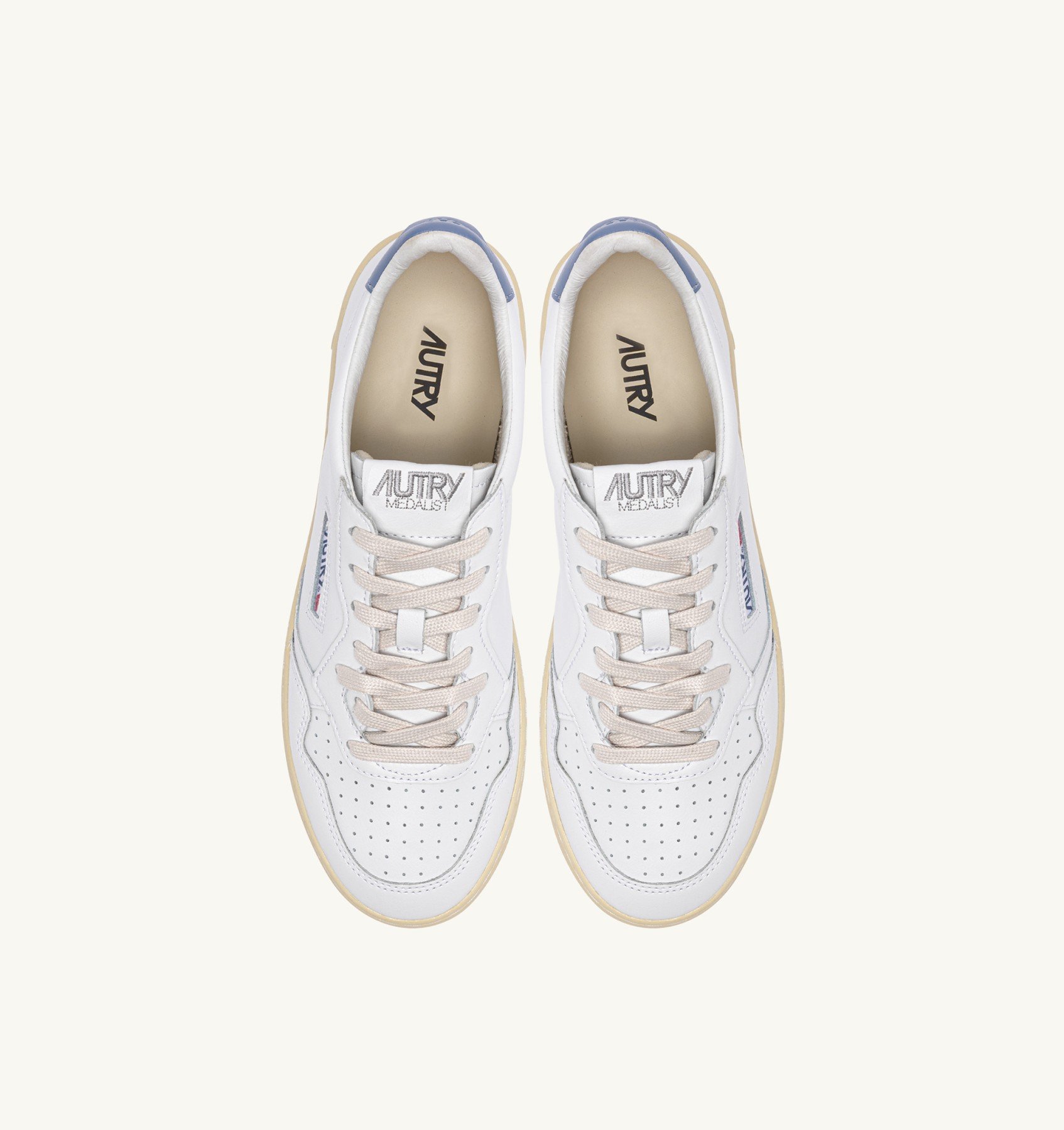 Sneakers Autry Donna in Pelle con Spoiler Azzurro art. AULW LL89 - immagine 5