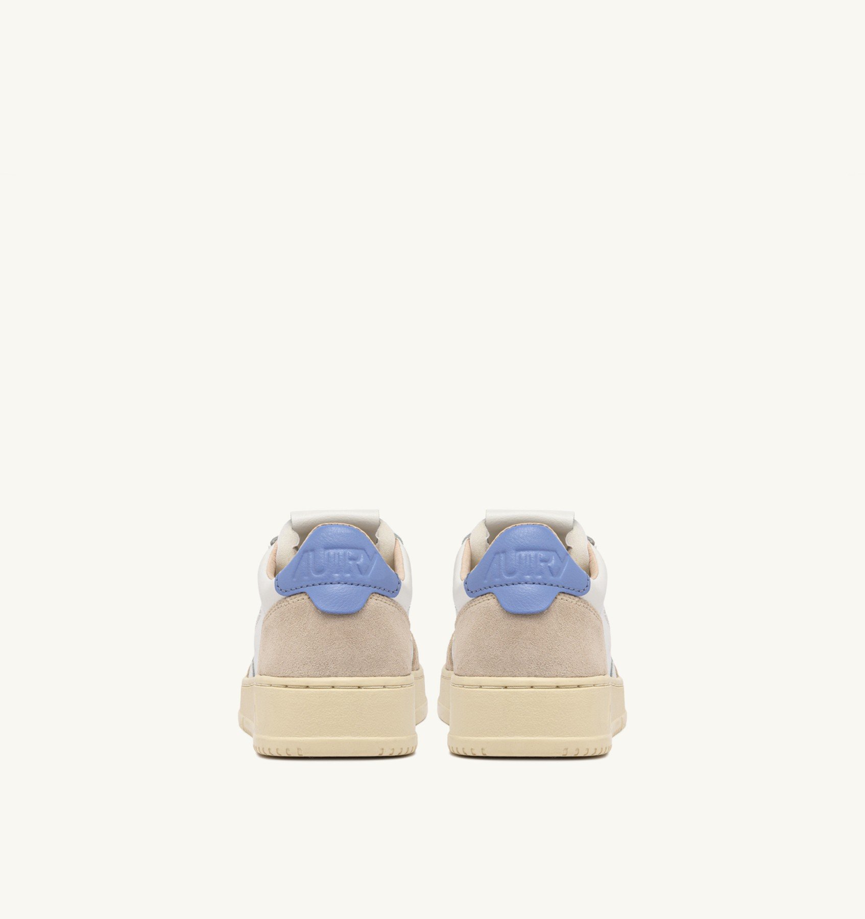 Sneakers Autry Donna in Pelle e Camoscio con Spoiler Azzurro art. AULW LS04 - immagine 3