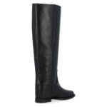 Stivali Via Roma 15 con Zeppa Interna H 5 cm in Pelle Santa Monica Nera V Argento art. 2568 - immagine 3