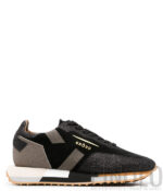 Sneakers Ghoud Donna Star_M Low In Camoscio Nero e Dettagli Glitter art. SMLW SG50