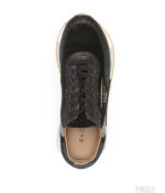 Sneakers Ghoud Donna Star_M Low In Camoscio Nero e Dettagli Glitter art. SMLW SG50 - immagine 3