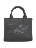 Borsa a Mano Media Mc2 Saint Barth Nera art. Vanity Bag Midi Grain Leather Sb 00