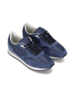 Sneakers Uomo Philippe Model Blville In Camoscio e Pelle Blu art. BVLU VD06 - immagine 4